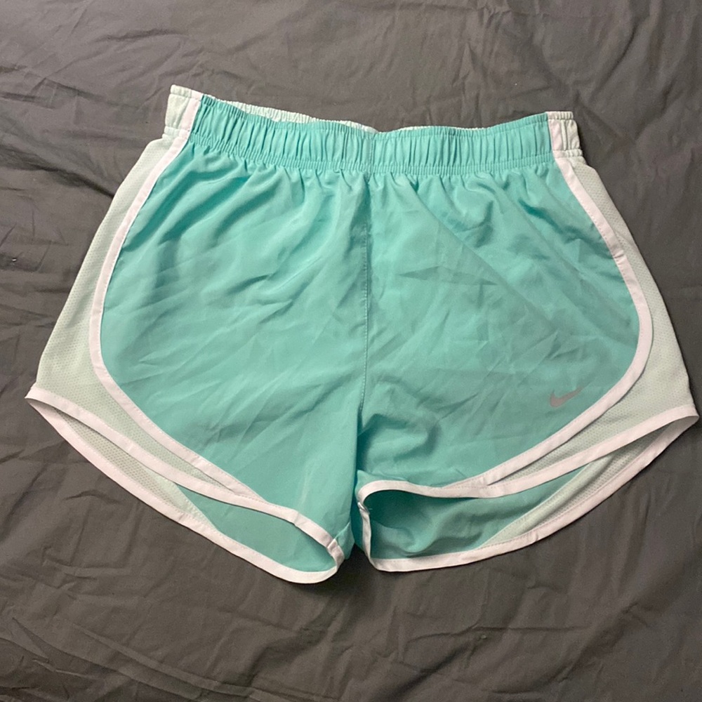 Mint green Nike shorts